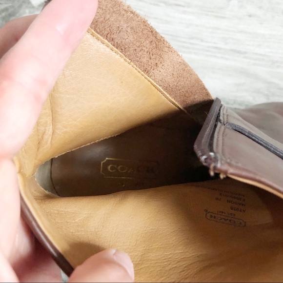 Coach “Mason” Leather Heeled Booties - Picture 14 of 16